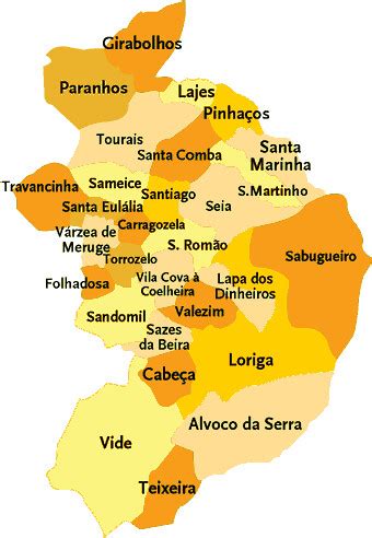 Concelho De Seia Mapa Das Freguesias Jorge Bastos Flickr