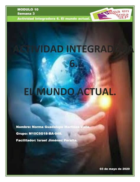 Actividad Integradora El Mundo Actual M Dulo