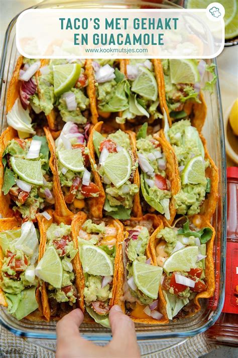 Tacos Met Gehakt En Guacamole Kookmutsjes Recept Recepten