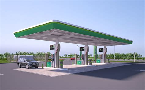 Visualization Of The Filling Stations Tatneft On Behance Architectural