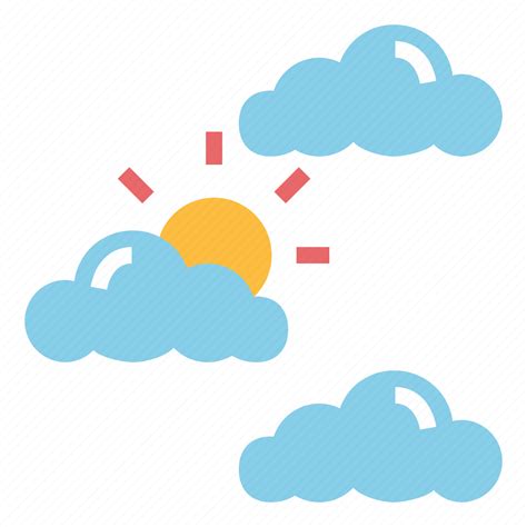 Cloud Cloudy Sunny Weather Icon Download On Iconfinder