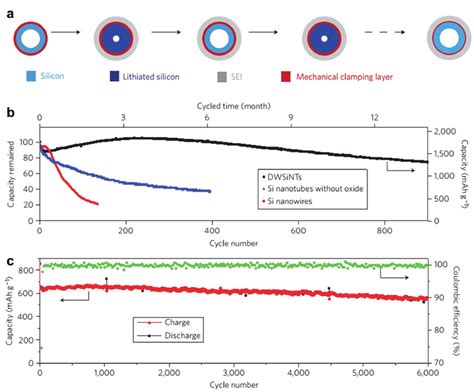 A Schematic Of Sei Formation On Surfaces Of Sio X The Sio X