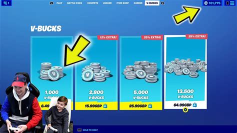 Trumann Buying 100000 Fortnite V Bucks Again Buying 100k Vbucks From The Vbuck Store Youtube