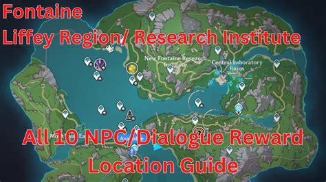 Fontaine All 10 Npc Dialogue Reward Location Guide 【genshin Impact 4 1】 Youtube