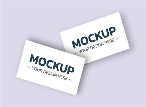 Premium PSD | Blank business card mockup