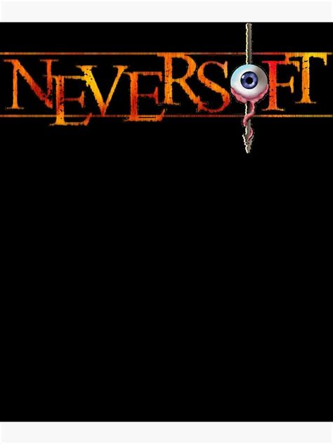 "Neversoft logo game" Poster for Sale by TAYLORMARCS | Redbubble