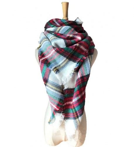 Womens Tassels Soft Plaid Tartan Scarf Stylish Warm Large Blanket Wrap