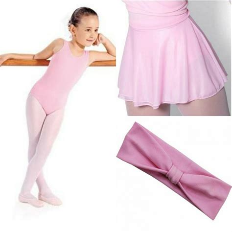 Kit Ballet Infantil Collant Saia Ajust Vel Faixa Mercadolivre