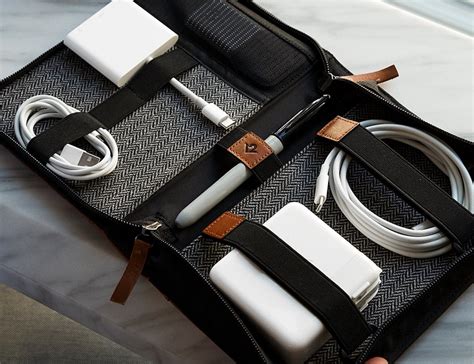 This Luxury Leather Travel Tote Has Spots for All Your Tech