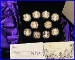 Queens Beasts Oz Silver Proof Coin Set Limited New In Box