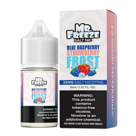 Mr Freeze Blue Raspberry Strawberry Frost Salt 30ml E Juice