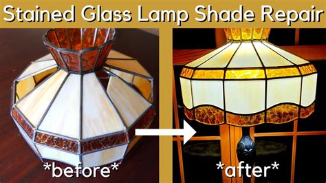 Stained Glass Lamp Shade Repair YouTube