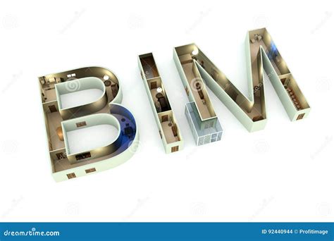 BIM stock illustration. Illustration of technology, building - 92440944