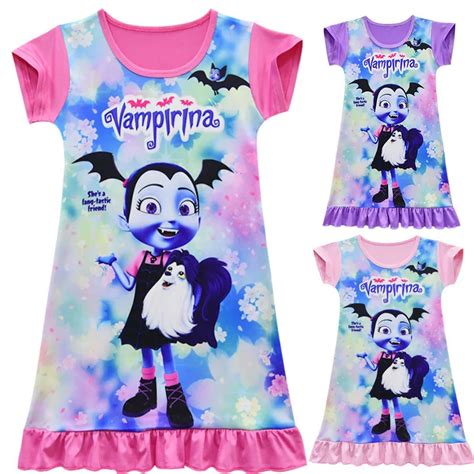 Vampirinas Cosplay Costumes Girls Vampirina Dress Kids Party Dress