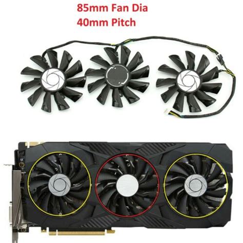 Fan For Msi Geforce Gtx 1070 1060 1080ti 980ti Duke Video Card Vga