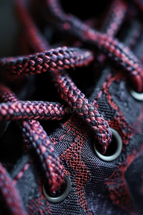 Shoelaces Close-Up: Patterns and Textures of Shoelaces Stock ...