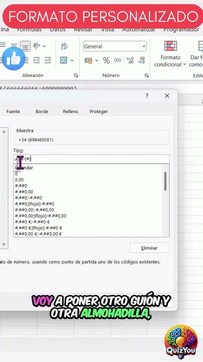 ¿sabes Cómo Formatear De Forma Personalizada Una Celda En Excel Youtube