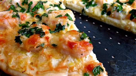 GARLIC PRAWN PIZZA RECIPE YouTube