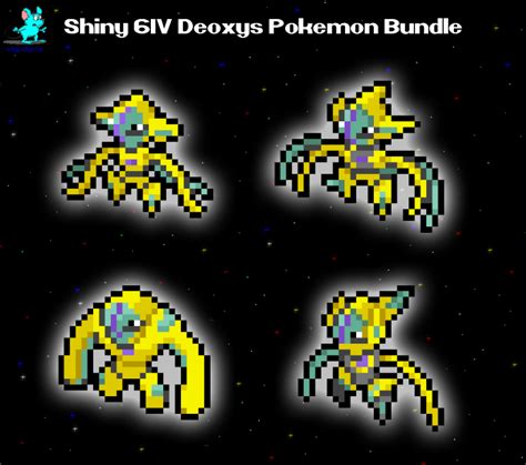 4 X Shiny 6iv Deoxys In All Forms Pokemon Holding Master Balls For