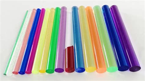 Solid Acrylic Columns Clear Extruded Acrylic Round Rods Colored Lucite