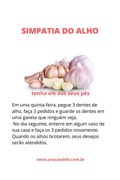 SIMPATIA DO ALHO PRA PESSOA TE PROCURAR RÁPIDO E FÁCIL