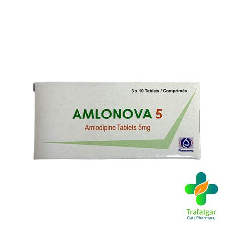 Amlonova 5mg Tabs 30’s Trafalgar Gate Pharma