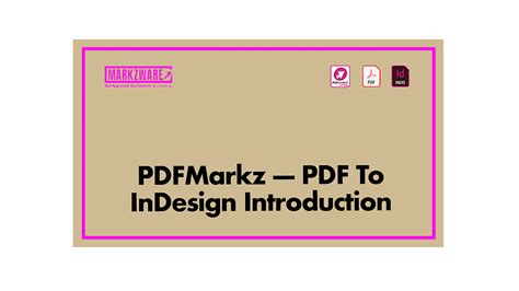 Convertir PDF En InDesign Markzware