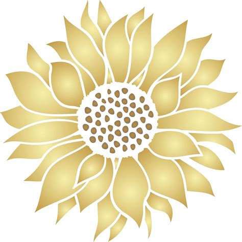 Amazon Sunflower Stencil X Inch L Classic Flower Floral