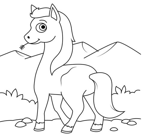 Wild Horse Coloring Pictures