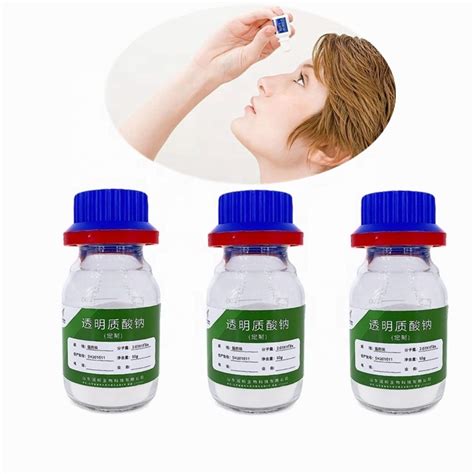 Eye Drops Grade Hyaluronic Acid Powder Raw Material Pharmaceutical