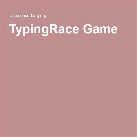 TypingRace Game | Games, Real player