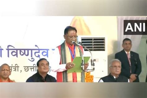 Vishnu Deo Sai Takes Oath As Chhattisgarh Chief Minister