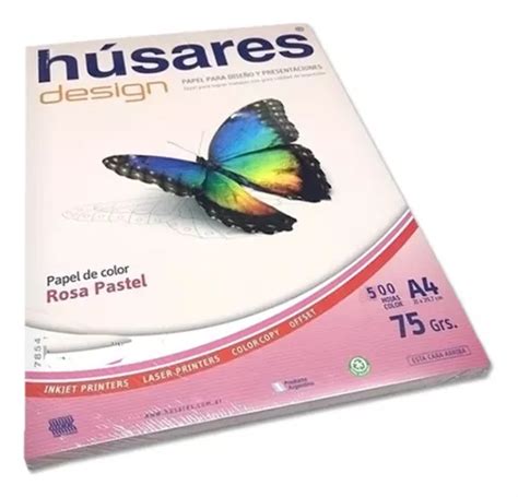 Resma Papel Husares Color Rosa A Gr H