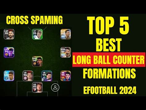 Top Long Ball Counter Best Formations In Efootball Mobile