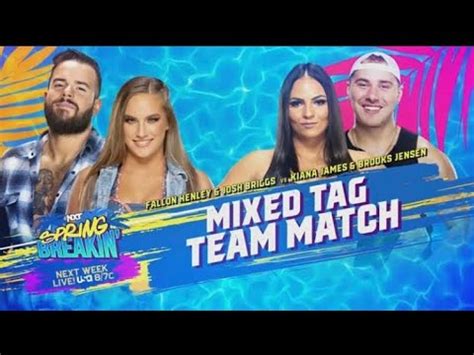 WWE 2K23 NXT Spring Breakin Team Kiana James Vs Team Fallon Henley