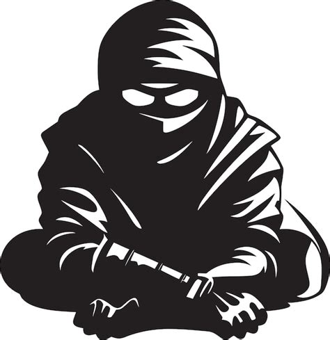 Premium Vector | Ninja artistry from pixels to perfection