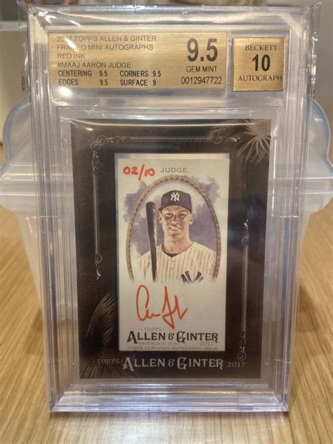 Topps Allen Ginter Framed Mini Autographs Red Ink