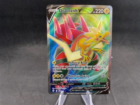 Dracozolt V Pokemon Evolving Skies Holo Rare Ebay