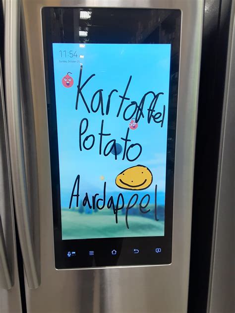 A touch-screen fridge. : r/MildlyVandalised