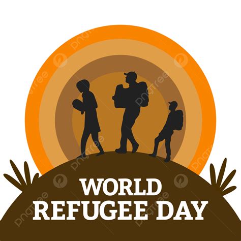 World Refugee Day Vector Png Images Multicolor Shade Design For World