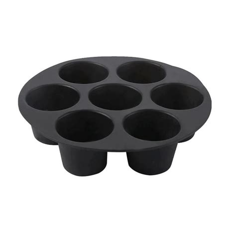 Oavqhlg3b 7 Cavity Silicone Air Fryer Muffin Pans Nonstick Brownie Cake