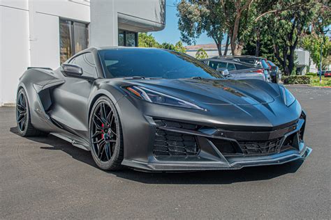 EOS 2023 2024 Chevrolet Corvette C8 Z06 E Ray Front Splitter Carbon