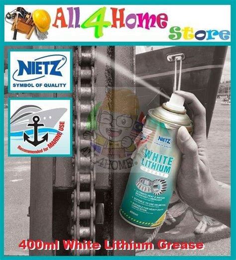 Ml Nietz White Lithium Grease Metal Use Heavy Duty Lubrication Lazada