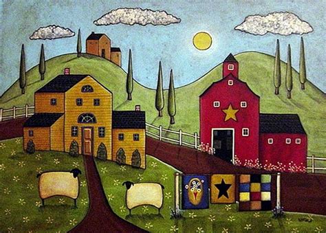 Karla Gerard Folk Art American Folk Art Folk Art Painting