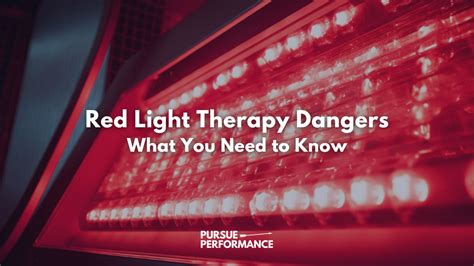 Red Light Therapy Dangers What You Need To Know