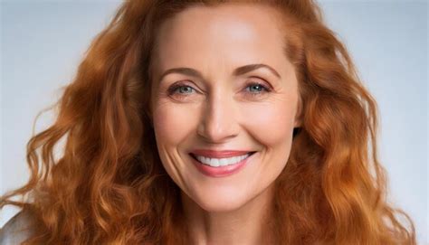 Premium Photo Portrait Of Attractive American Woman With Red Curly