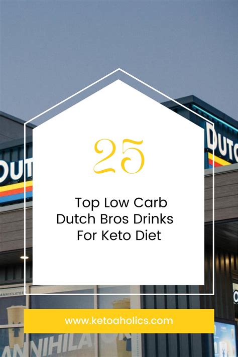 Dutch Bros Keto Drinks Sugar Free Low Calorie Options