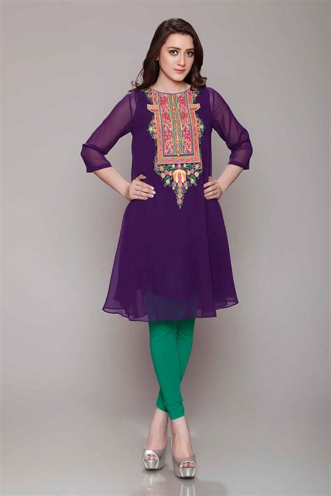 Rang Ja Trendy Eid Colorful Kurti Dresses 2017-2018 Collection