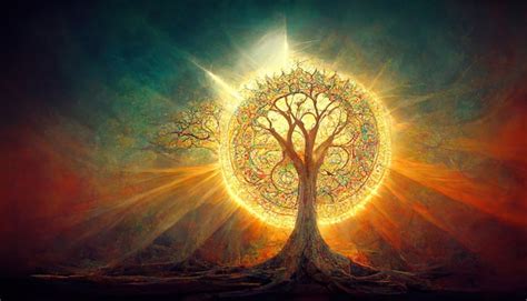 Premium Photo Beautiful Tree Of Life Sacred Symbol Individuality