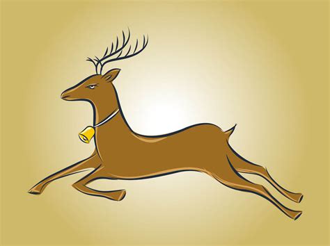 Running Deer Vector Vector Art And Graphics